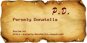 Persely Donatella névjegykártya